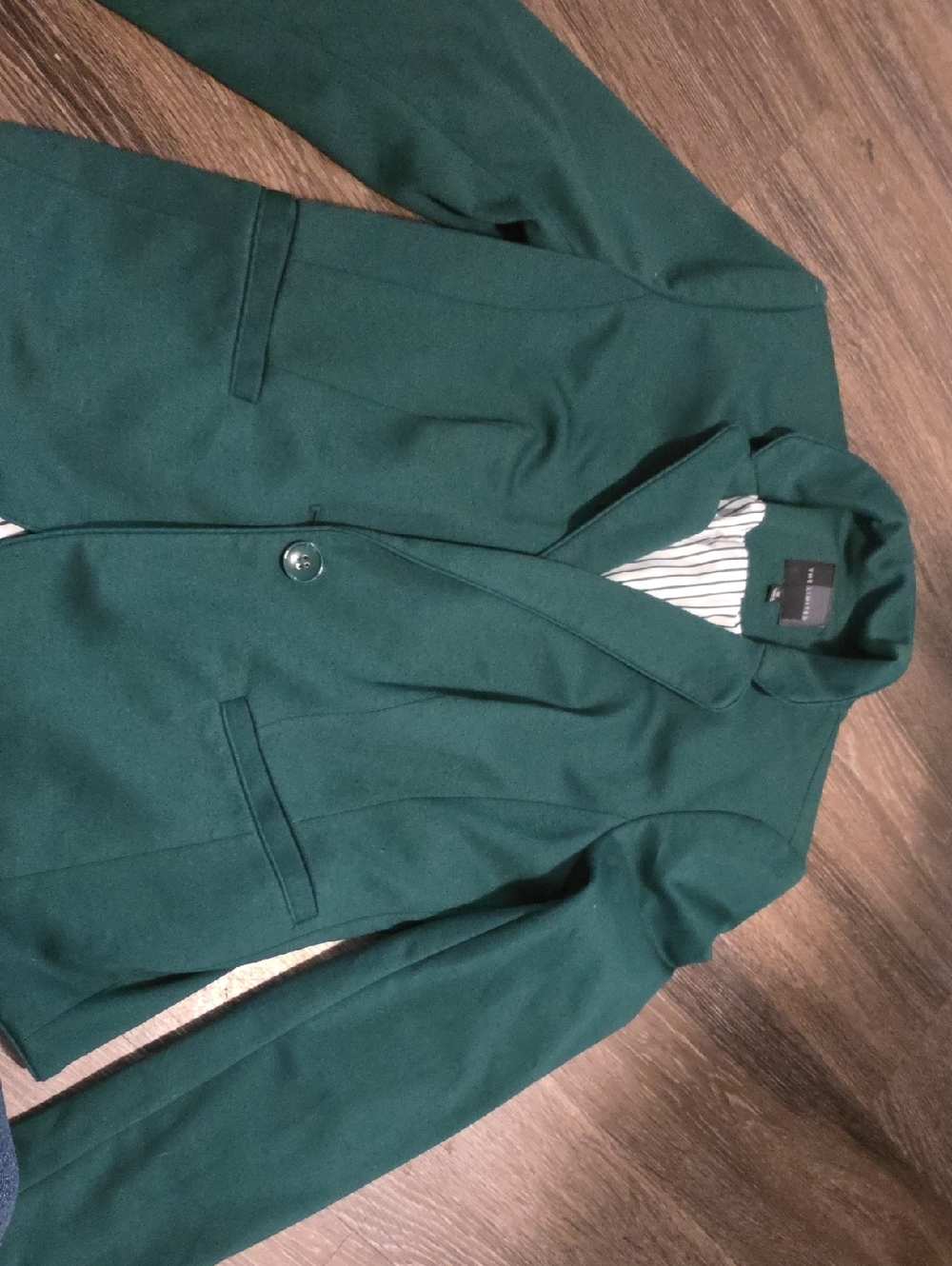 The Limited Dark Green Pea Coat